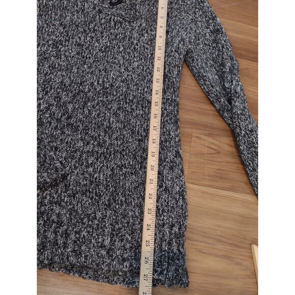 Rue 21 Women's Hooded Sweater Wool Cotton Hoodie Grey Black Size XL Extra Large - Picture 10 of 12